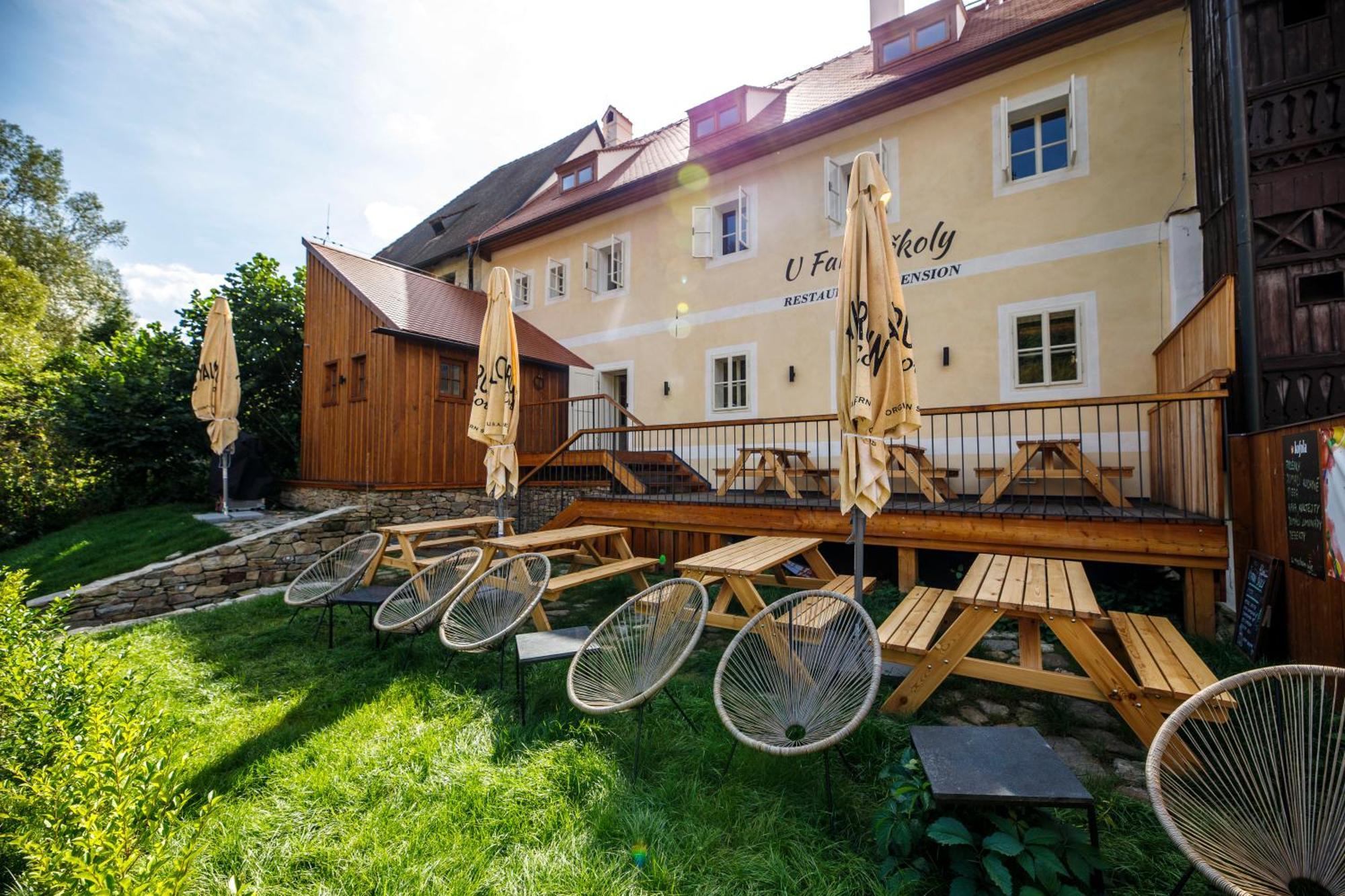 Pension U Farni Skoly Rožmberk nad Vltavou Exteriör bild
